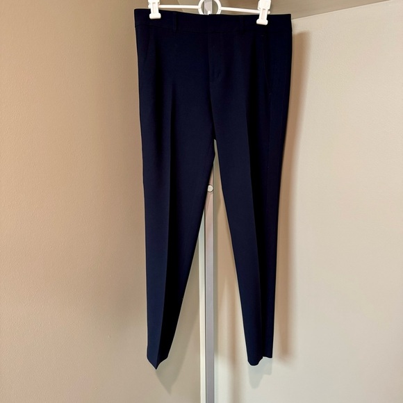 Vince women’s navy wool straight leg tailored trousers size 6